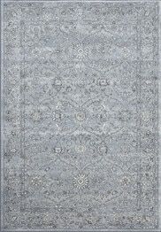 Dynamic Rugs ANCIENT GARDEN 57136-4646 Steel Blue and Cream